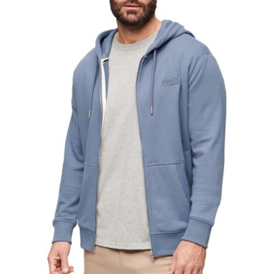 Sweatshirt zippé à capuche homme Essential Logo Zip Hoodie Ub SUPERDRY
