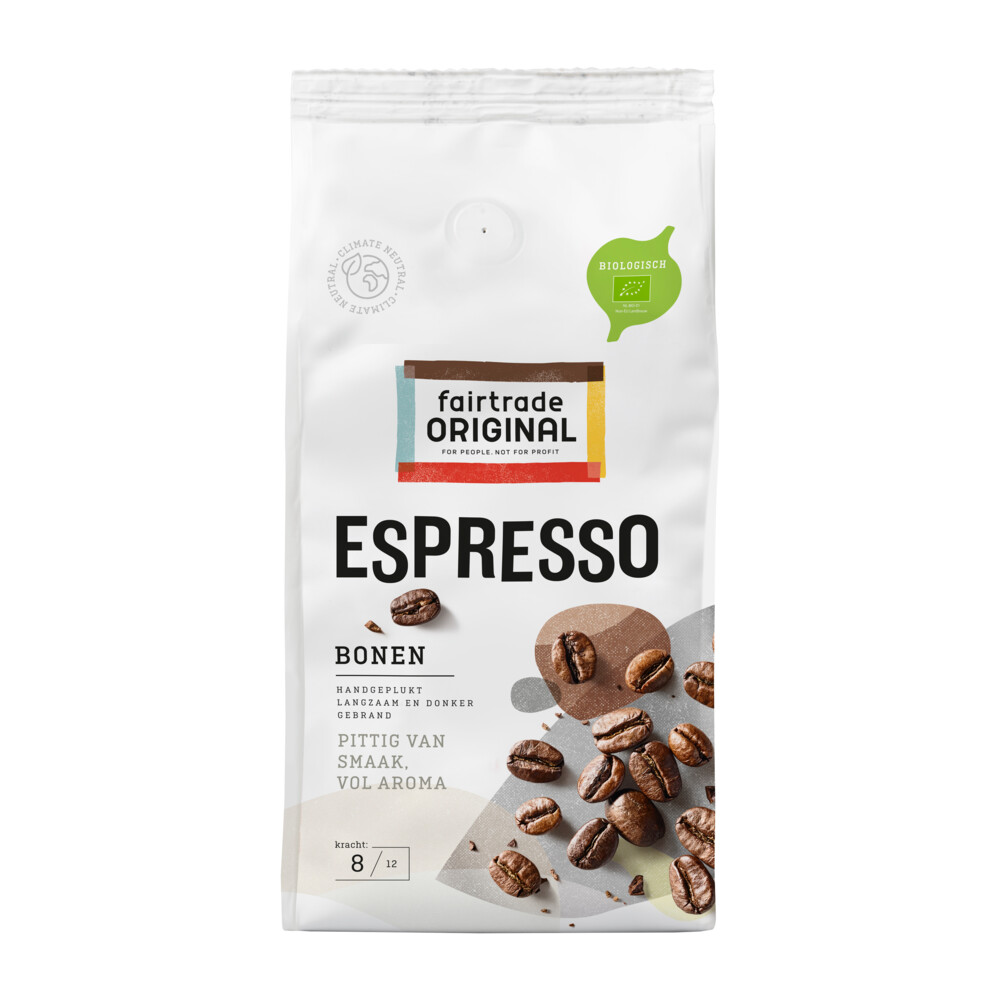 Fairtrade Original Koffiebonen Espresso Biologisch1000 gr