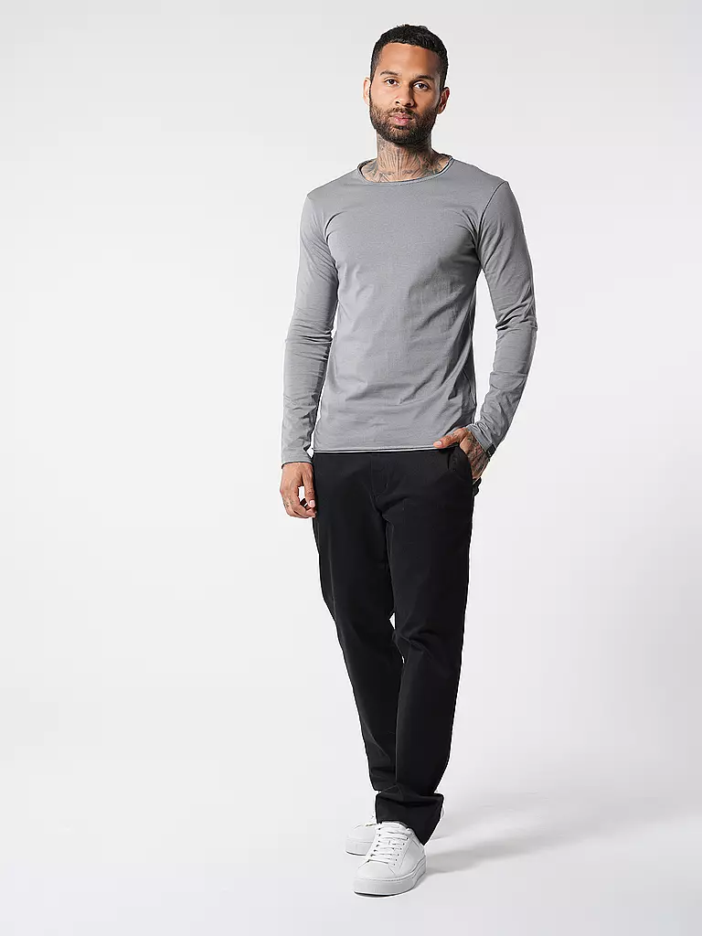 REPLAY Langarmshirt  hellgrau