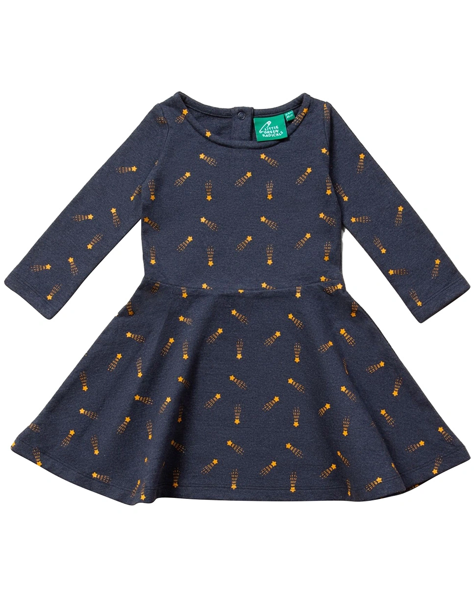 Langarm-Kleid SHOOTING STARS in navy