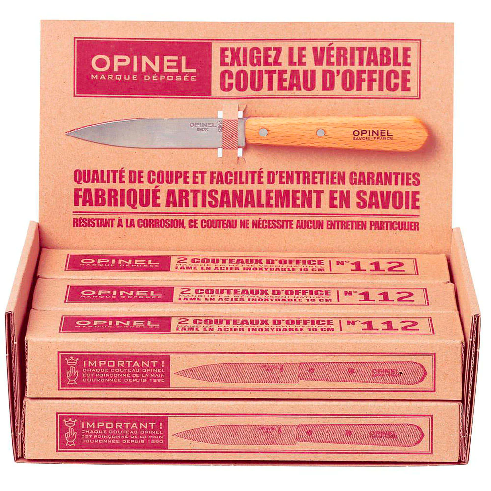 2 couteaux d'office Opinel n°112 Ecodis