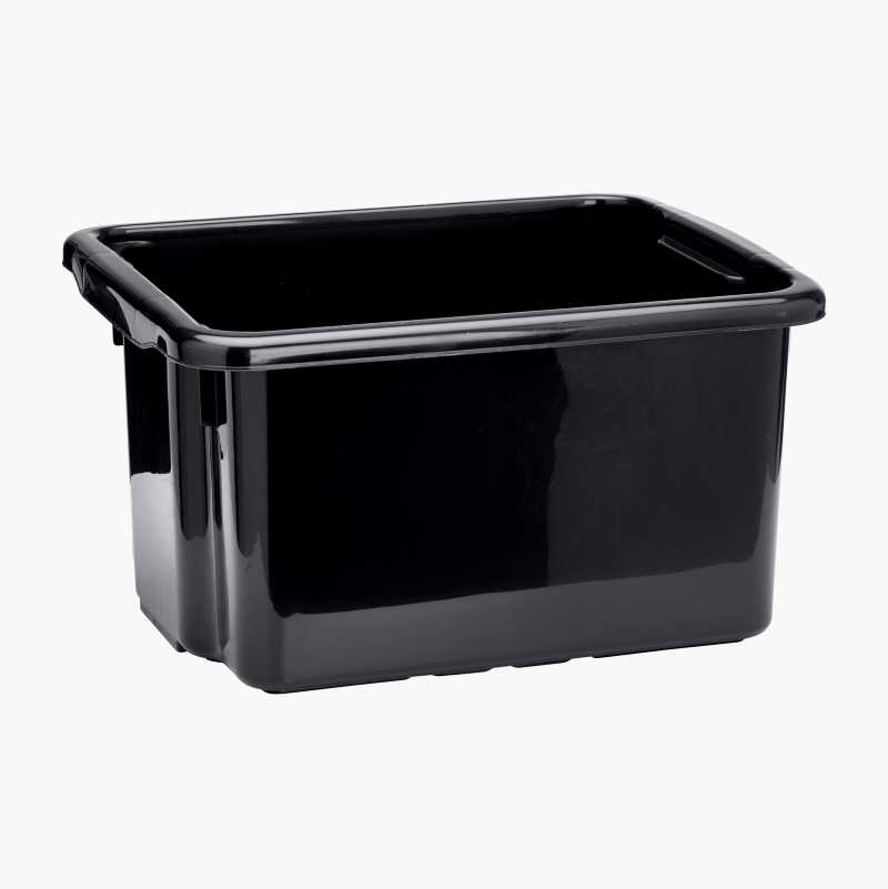 Oppbevaringsboks, 23 liter, svart