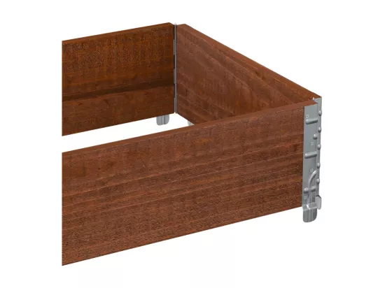 Jardinière bac lit surélevé bois marron 100 x 50 x 45433 cm 02_0037285