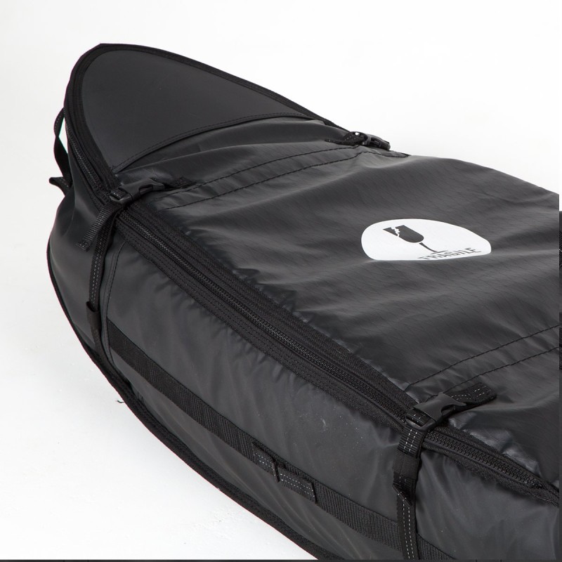 Housse de Surf FCS Travel 3 Wheelie Fun Board Black / Grey - The Corner Shop