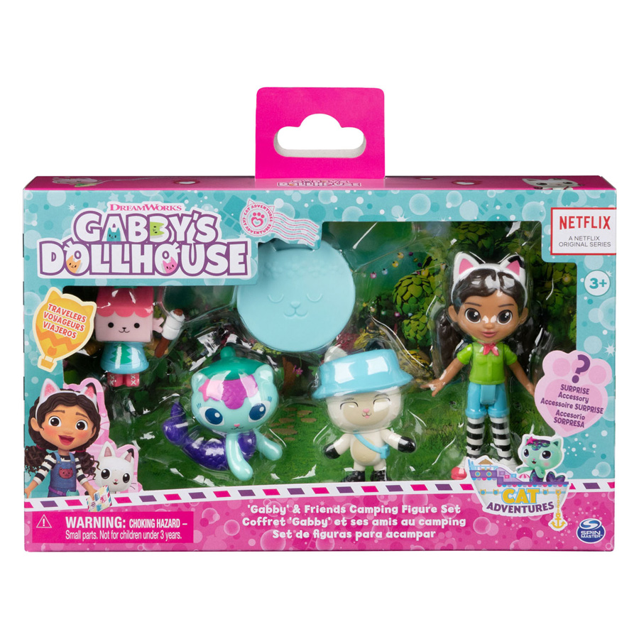 Gabby's Poppenhuis Speelfiguren Camping Speelset, 5dlg.