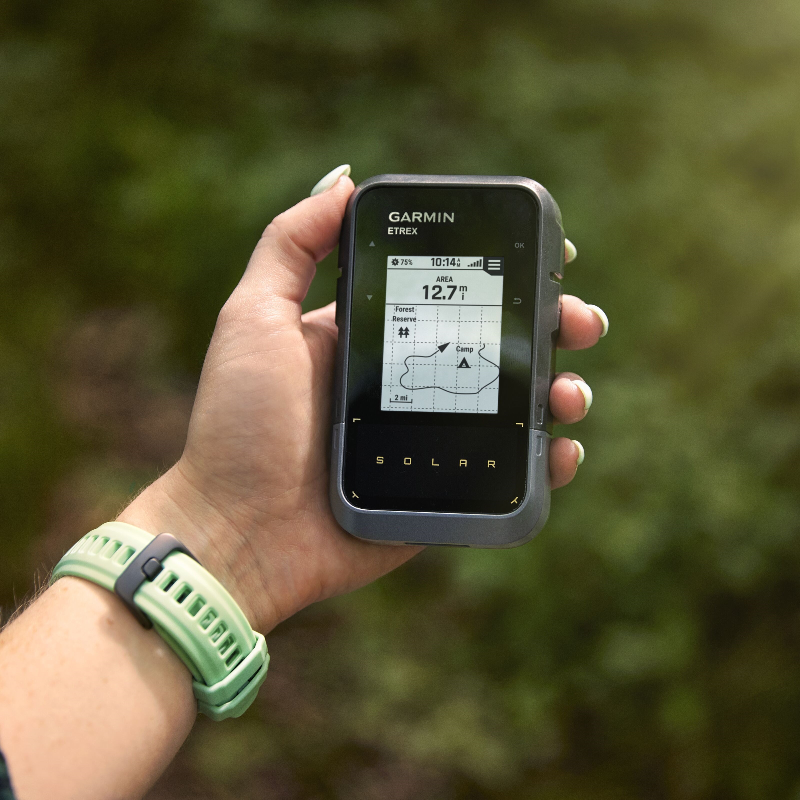 Garmin eTrex Solar GPS-navigator med solenergilading