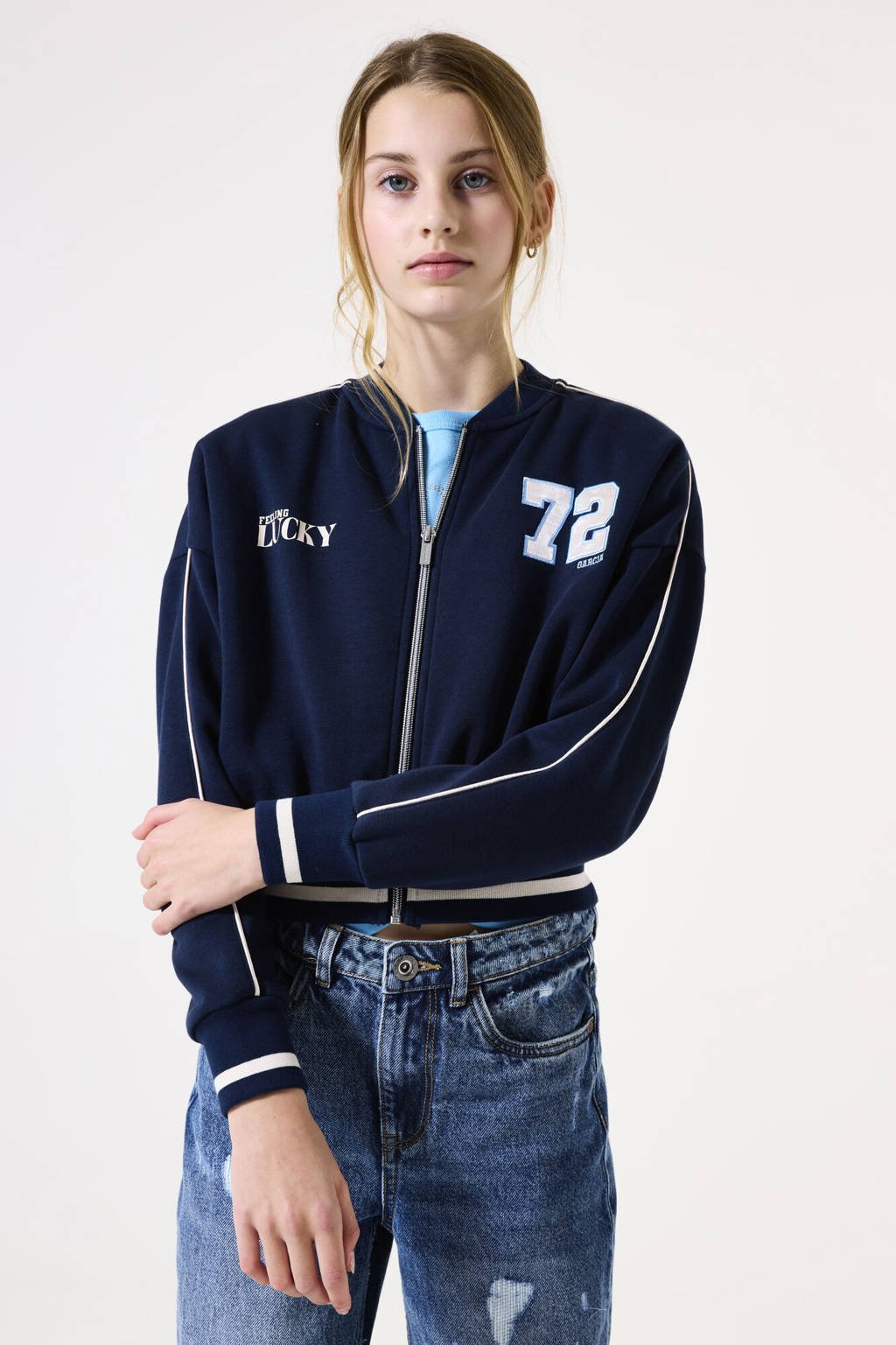 Garcia bomber vest donkerblauw