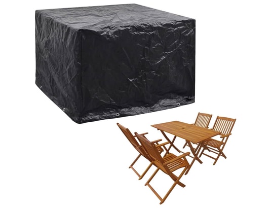 VIDAXL - Housse de table extérieur Housses de salon de jardin 2 pcs 8 œillets 122x112x98 cm