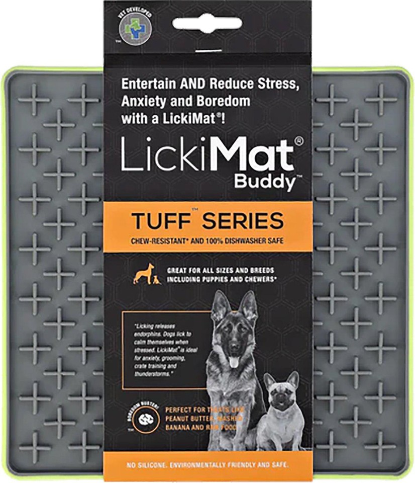 LICKIMAT -Slikkemåtte -Buddy Tuff Green 20Cm