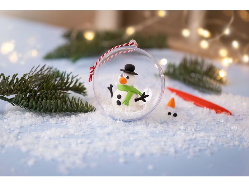 Creativ Company Bastelset Weihnachtskugeln Modellieren Individuell gestaltete Kugeln für den Weihnachtsbaum