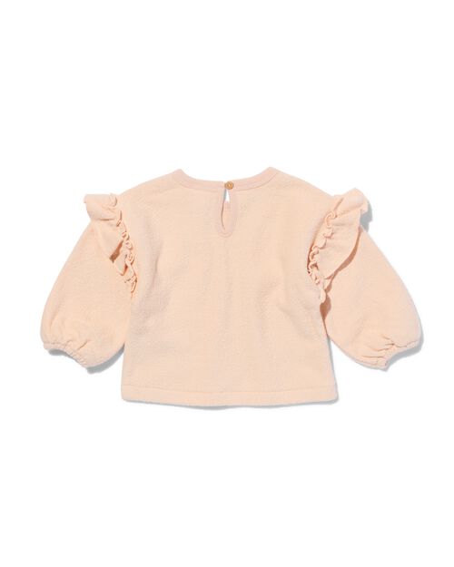 pull en tissu éponge pour bébé  rose pâle