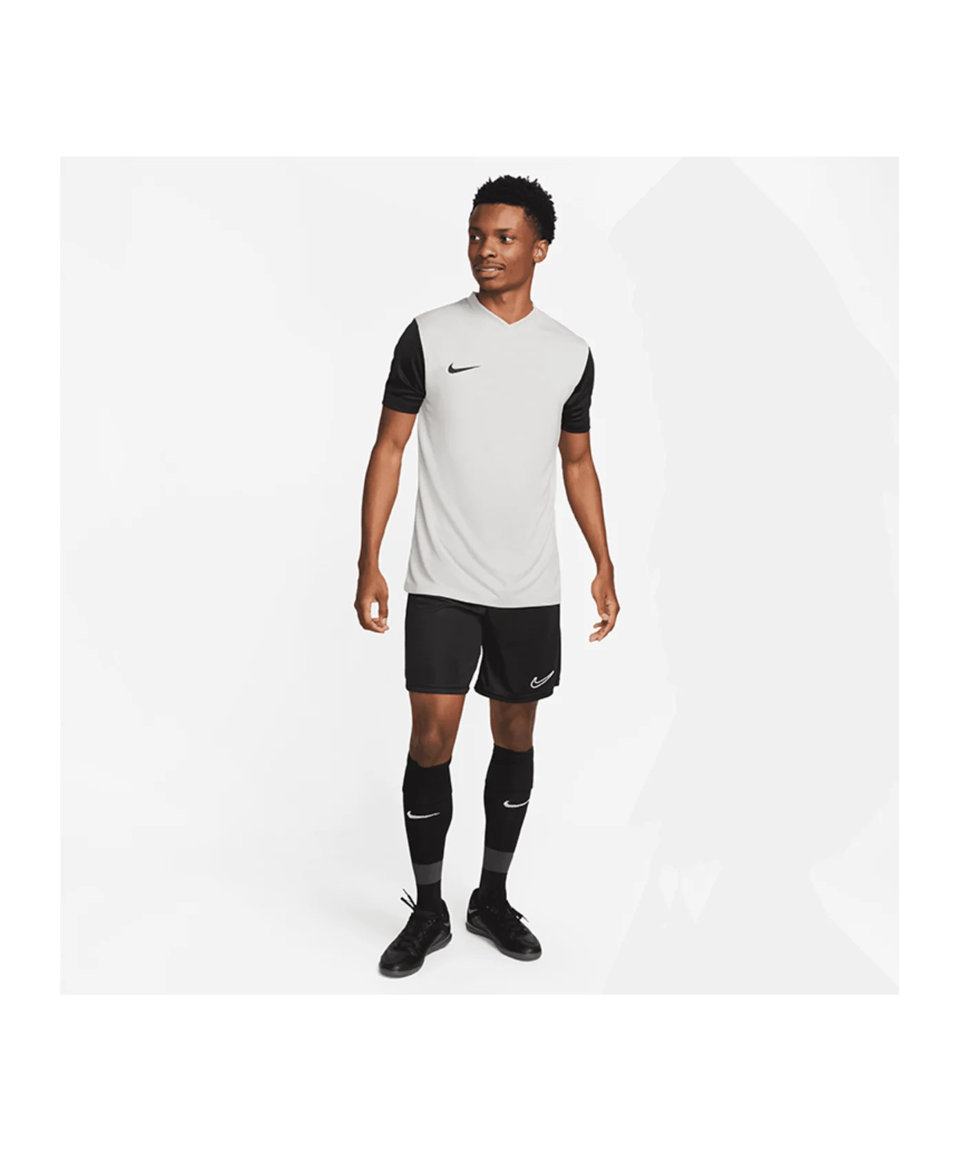 Nike Tiempo Premier II Trikot Grau Schwarz F052