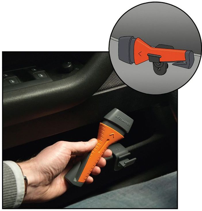 Lifehammer - Evolution - Veiligheidshamer - Keramische Hamerkop - Anti-Slip Handgreep