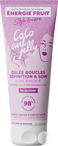 Energie Fruit Coco Curl Gelée Soin Et Définition Boucles Sans Rinçage Cheveux Ondulés/Bouclés 200ml