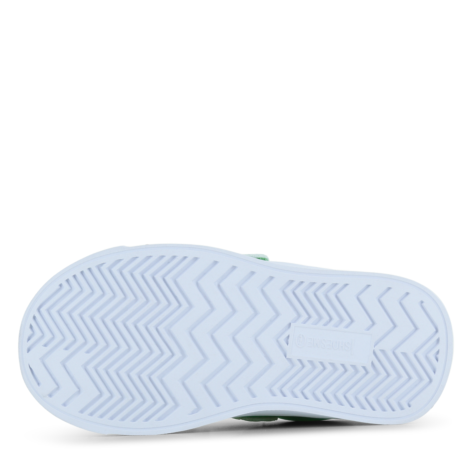Shoesme groene sneaker met witte stripings Microfiber nubuck | Jongens scho