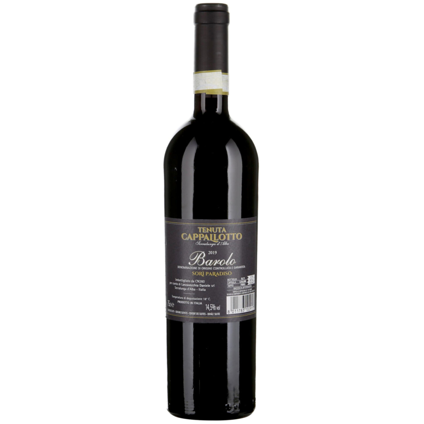 Barolo DOCG Tenuta Cappallotto Sori Paradiso -75cl