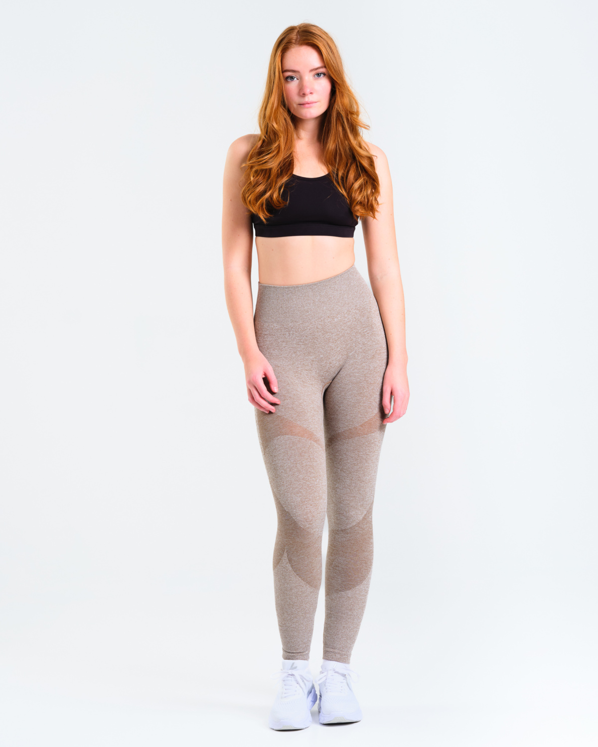 LEVITY Solar Seamless Tights Mole Brown Marl