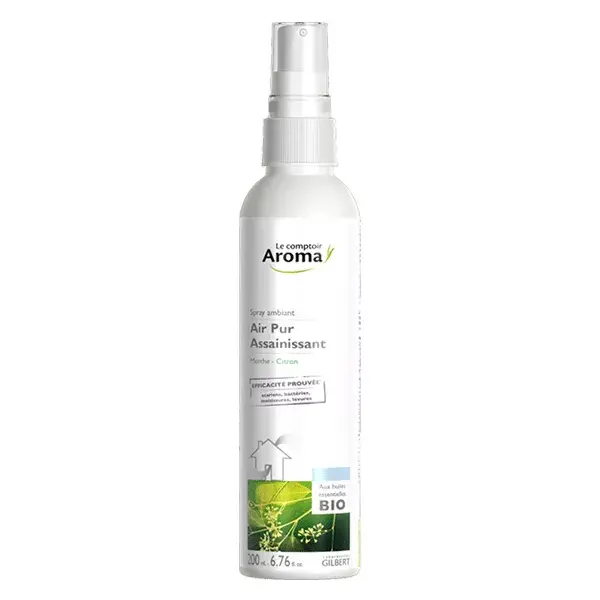 Spray purificador de ar para ambientes Le Comptoir Aroma Air Pur, menta orgânica e limão, 30ml