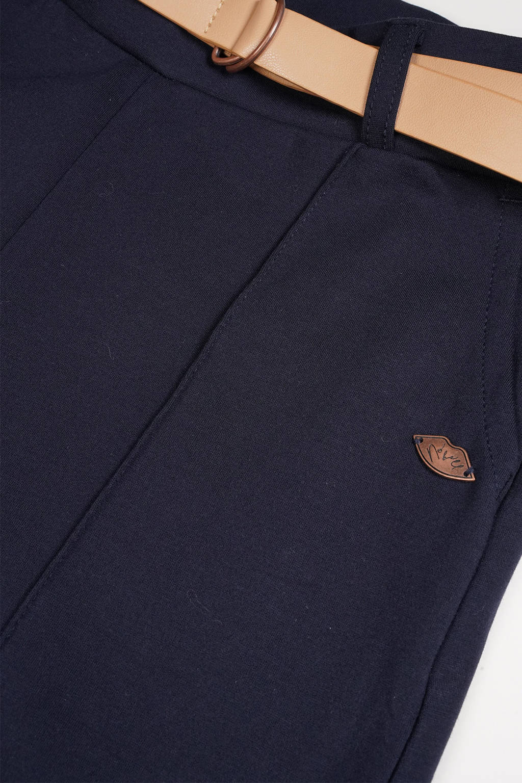 NoBell’ wide leg broek Salet marineblauw