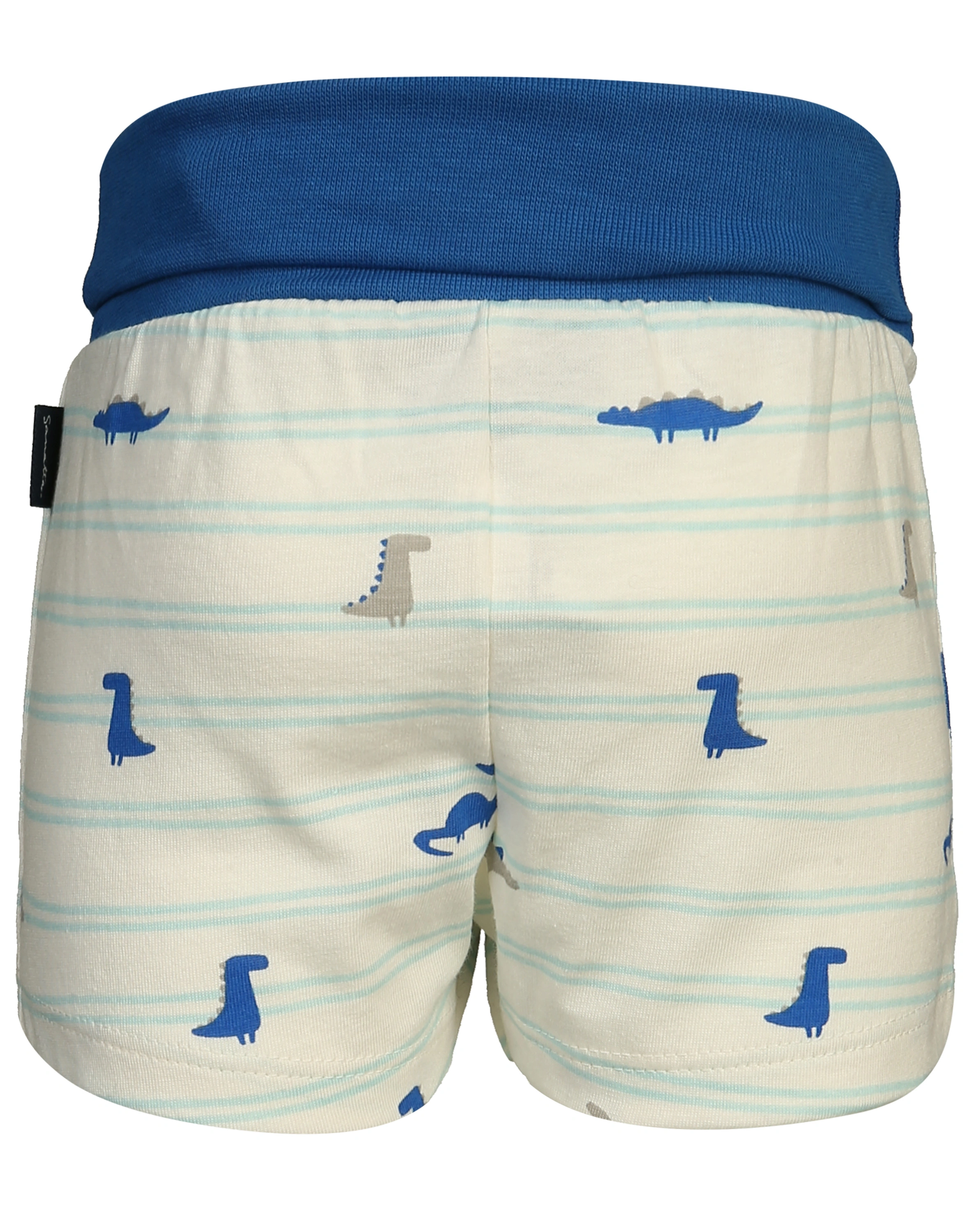 Jersey-Shorts DINO gestreift in white whisper