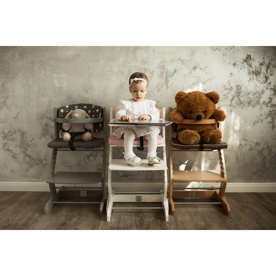 tiSsi® Kinderhochstuhl mit Brustbügel grau