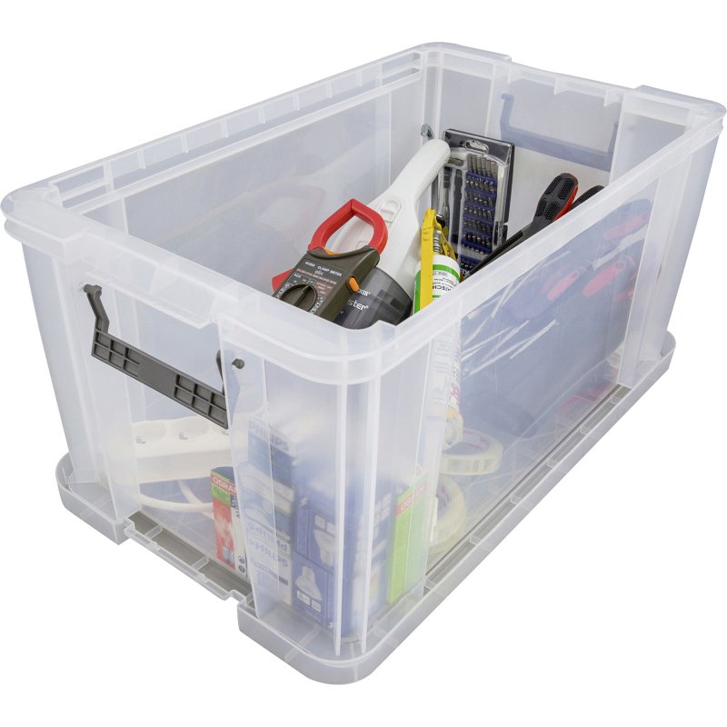 Boîte de rangement plastique 54 L WHITEFURZE Allstore - incolore