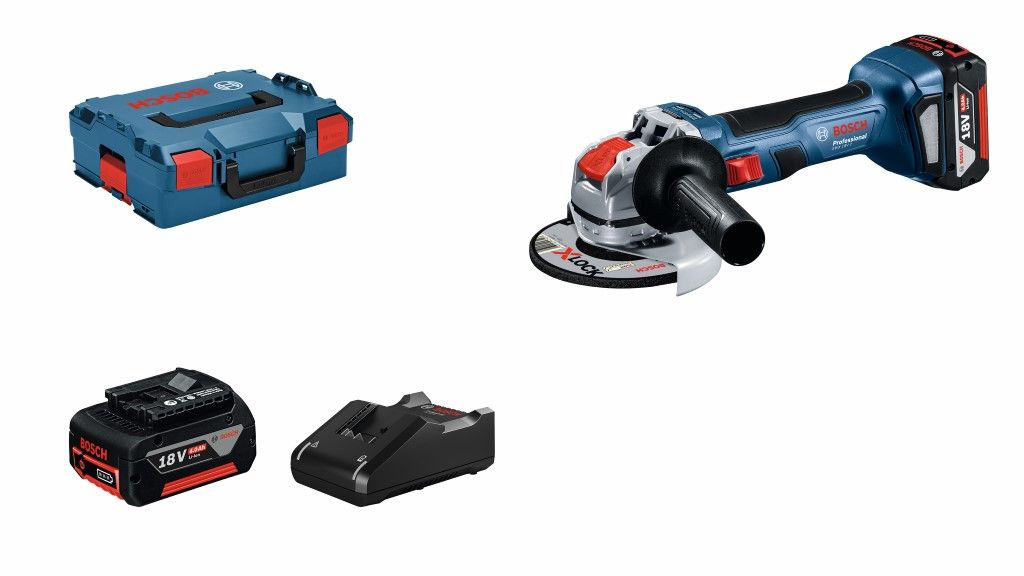 Bosch GWX 18V-7 Accu haakse haakse slijper set in L-Boxx - 06019H9105