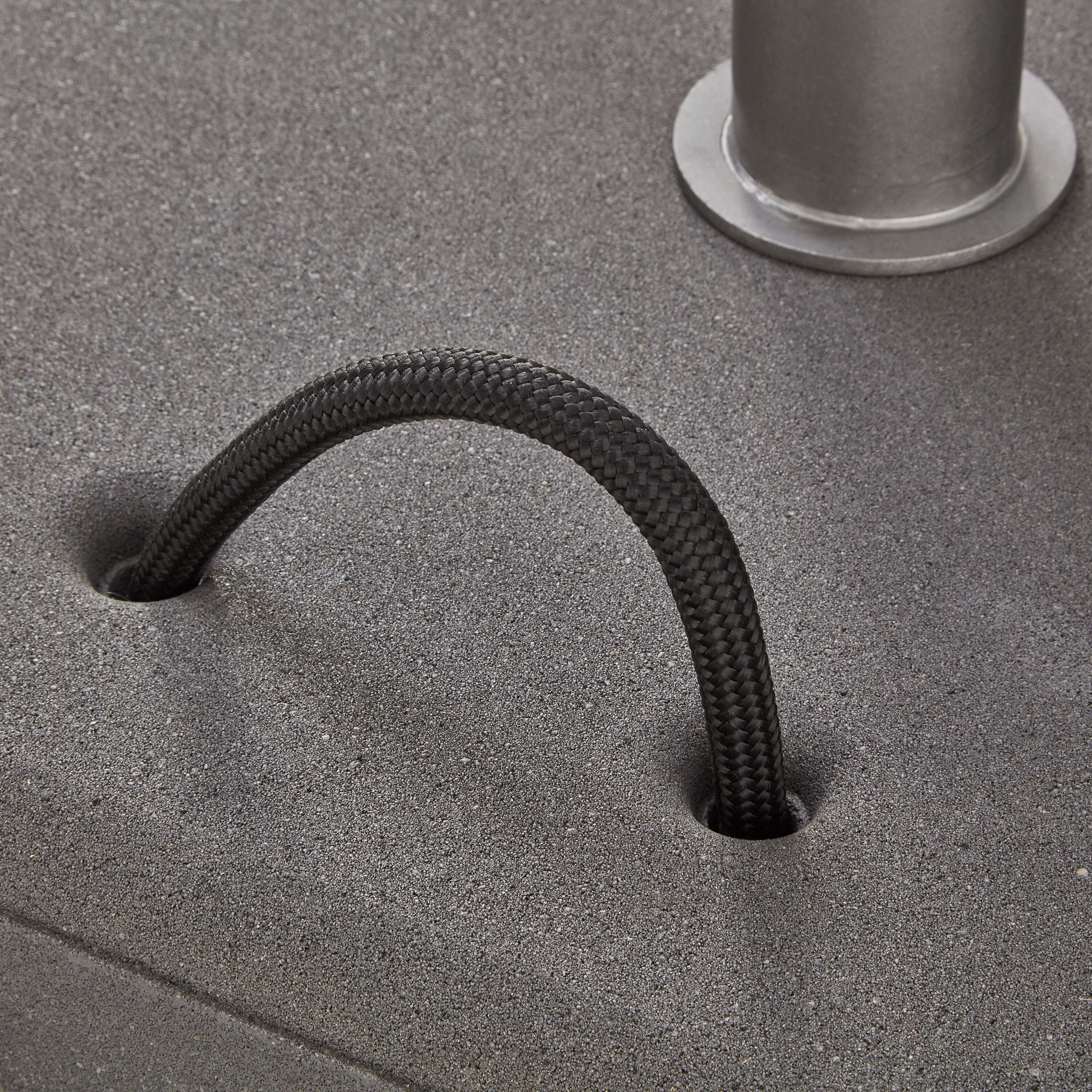 CONCRETE Schirmsockel - Betonoptik / B: 52.0 cm x T: 52.0 cm x H: 38.0 cm