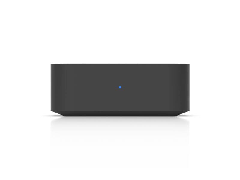 Ubiquiti PoE Audio Port Schwarz Ein digitaler Audiostreamer mit ultrakompaktem, vielseitigem Design und einem intuitiven Steuerungssystem, das mehrere Musik-Streaming-Dienste und skalierbare Mehrzonen-Installationen unterstützt