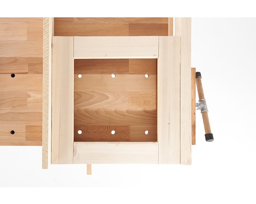 Werkbank van beukenhout, 1600x870x600 mm
