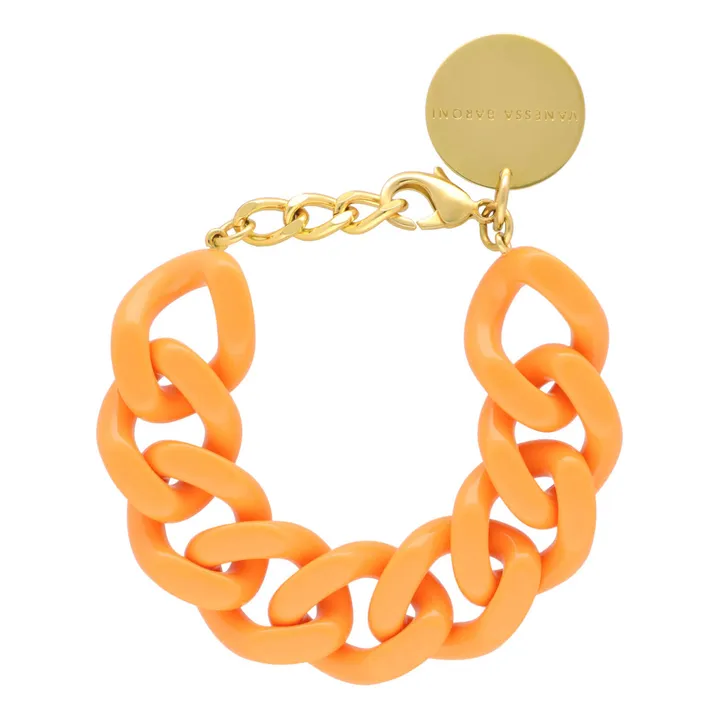Vanessa Baroni Bracelet Flat Chain | Orange