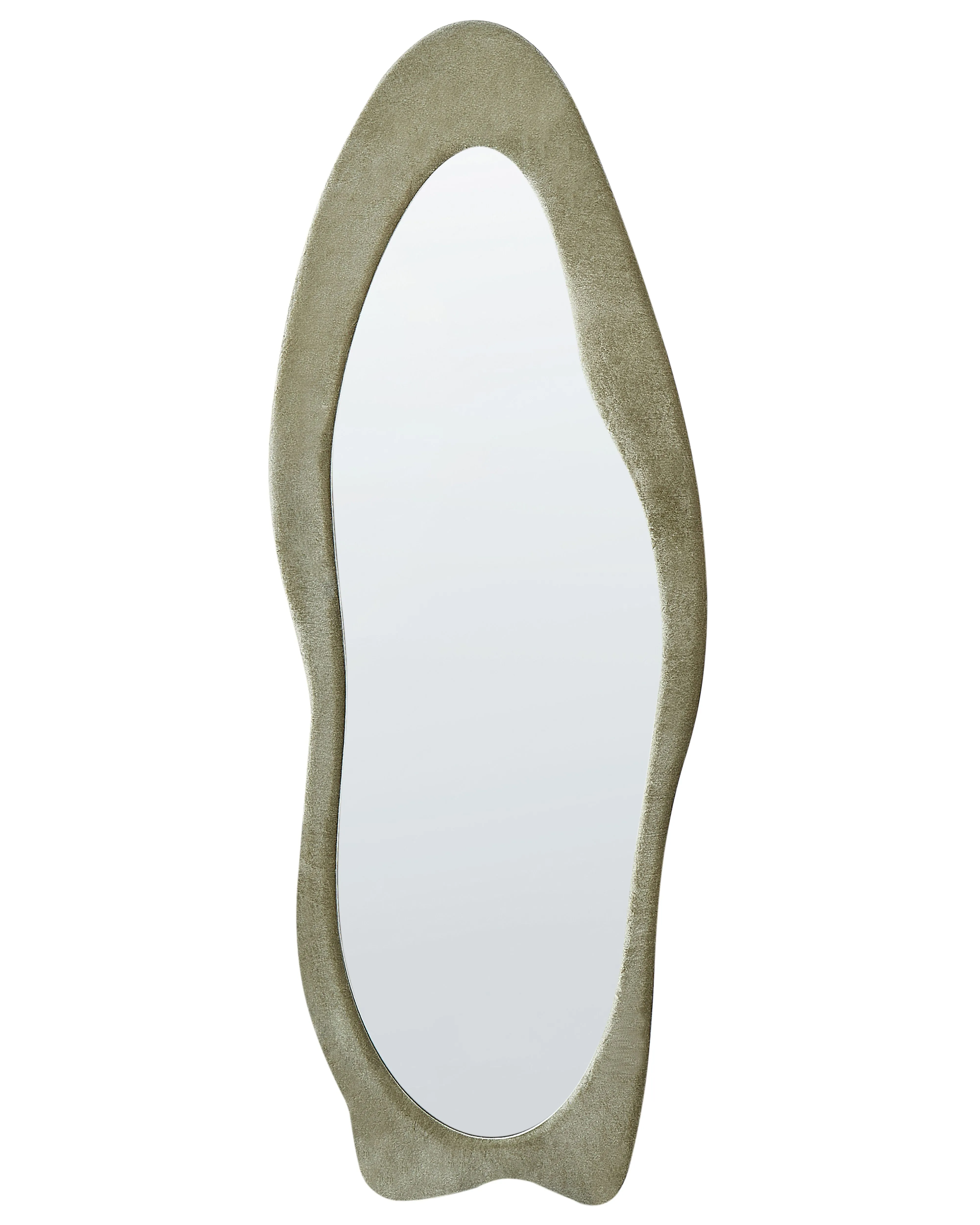 Wandspiegel REIGNY 57 cm 160 cm Fluweel Olijfgroen