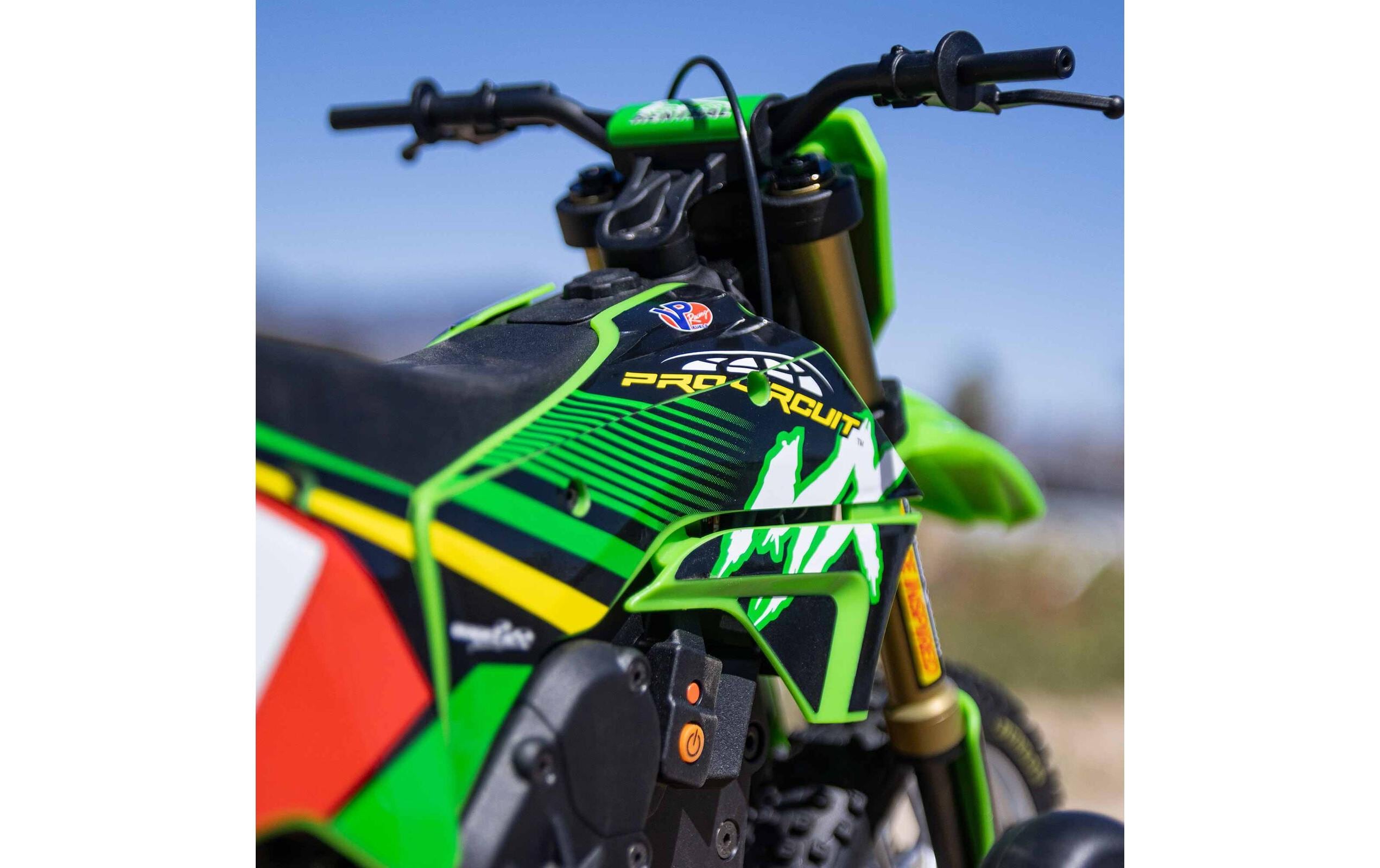 Motorrad Promoto MX Grün, RTR, 1:4<br>Leistungsstarkes RC Motocross Bike