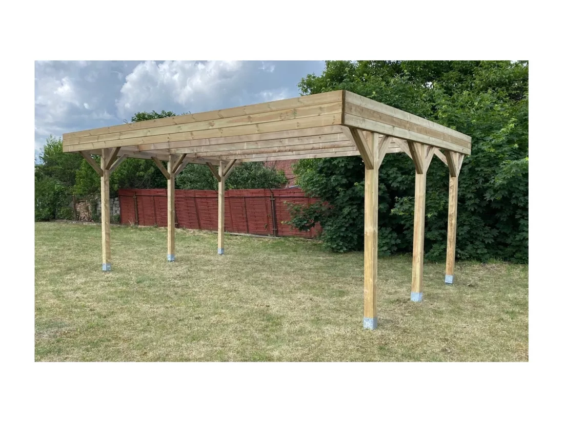 Carport, abri de voiture 6,06x5,03 m - 30,48 m2 - CAR5 - ALTANKA