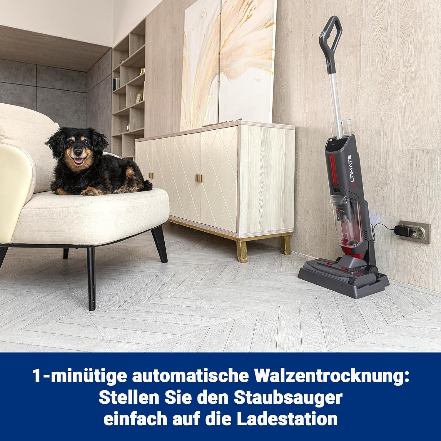 Atvel F16 Ultimate Smart kabelloser, Leichter Nass-Trocken-Staubsauger mit Dual-Tank Design und Mopp für Teppiche, Fliesen und Holzböden, LED-Anzeige, HEPA-12-Filter, Leistungsstark