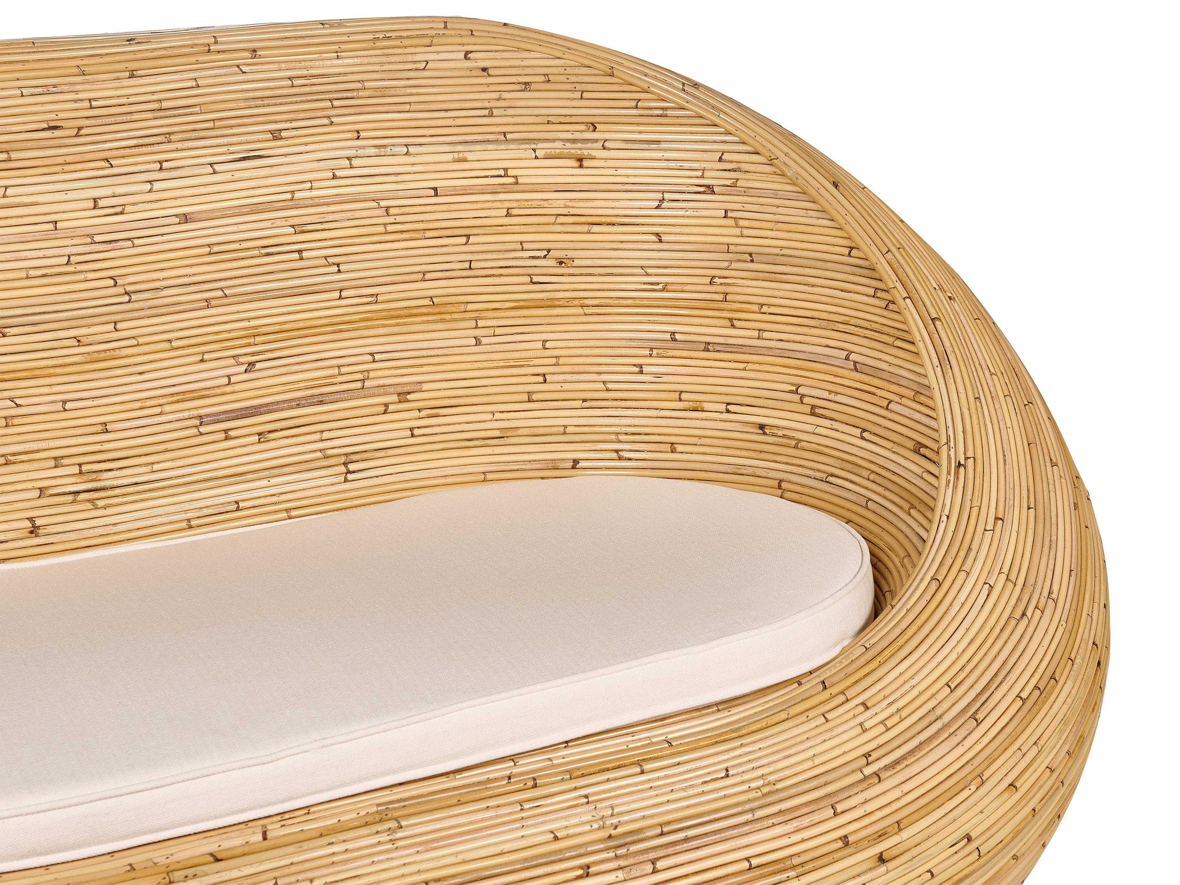 Tuin loungebank 2-zits MAIORI Rotan Natuurlijk