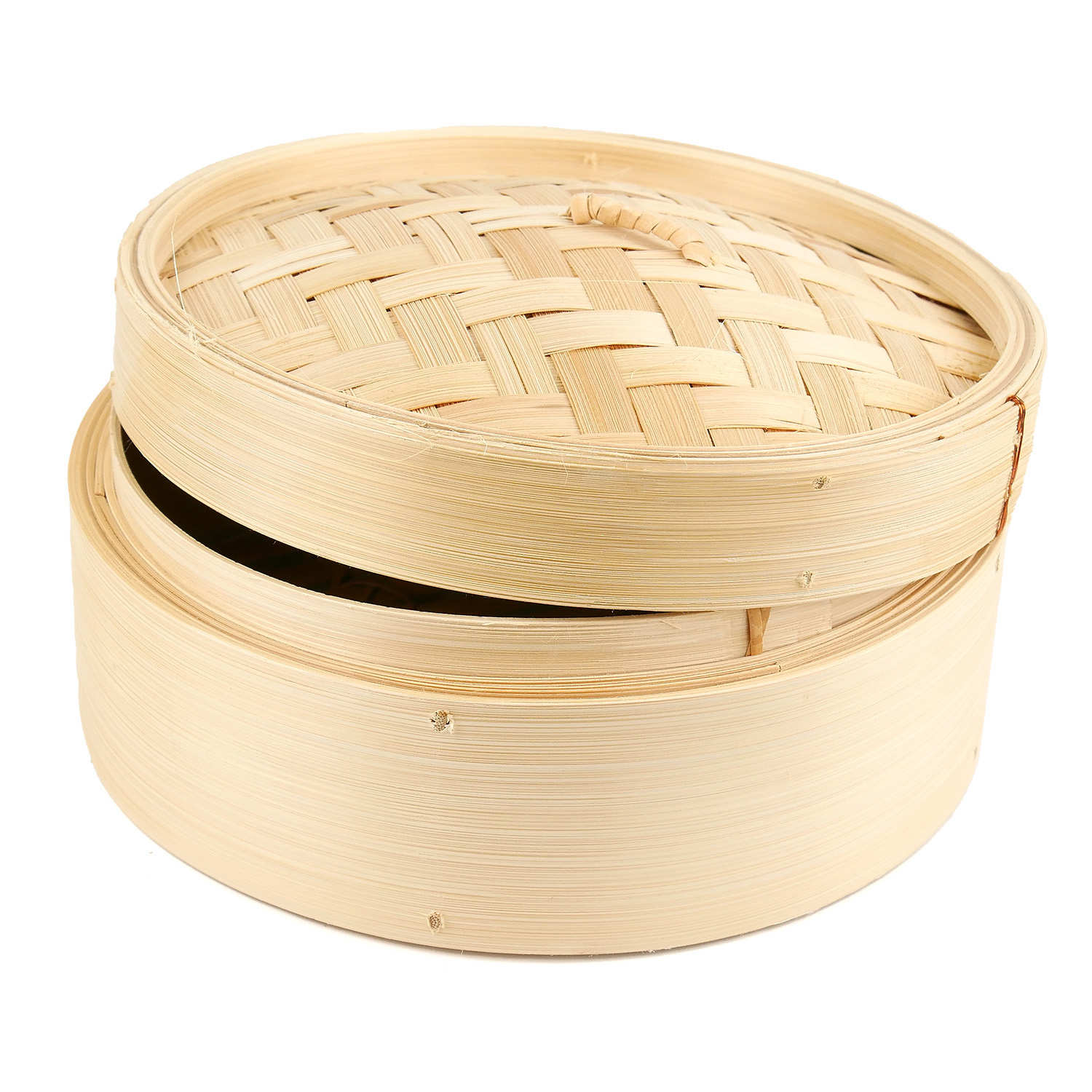 Lot 1 panier vapeur en Bambou 20cm + 1 couvercle