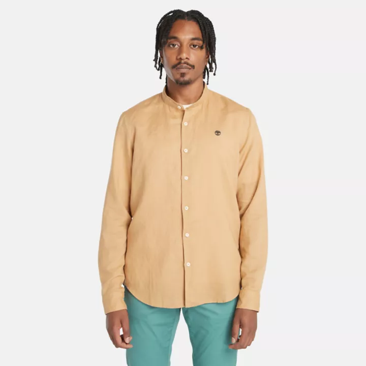 Chemise à col officier Lovell pour homme en jaune