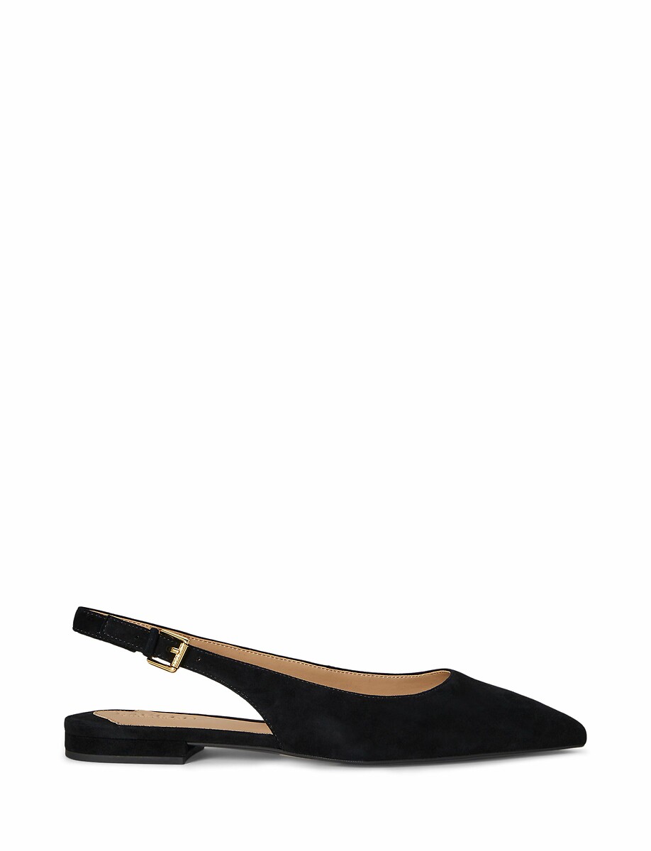 LAUREN RALPH LAUREN<br>Londyn camurça slingback bailarina