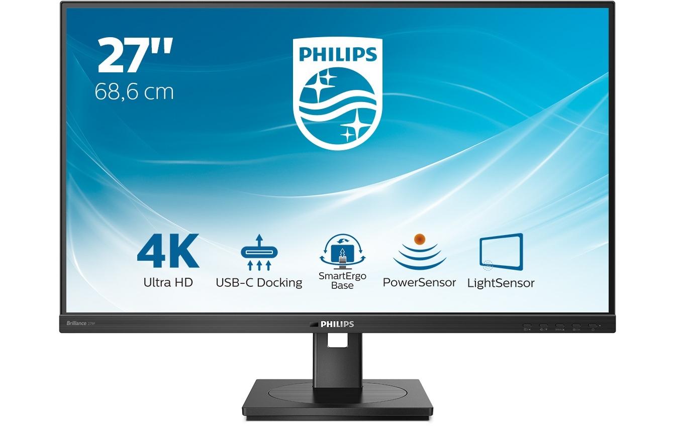 Monitor 279P1/00<br>27-Zoll-Monitor mit Ultra-HD-Auflösung und USB-C-Anschluss sowie vielen ergonomischen Einstellungen und energiesparenden Technologien