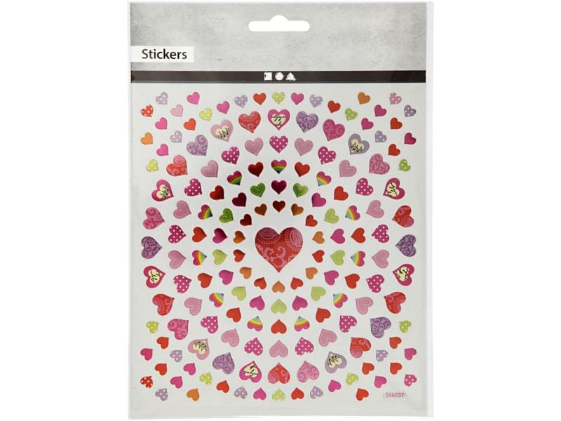 Creativ Company Motivsticker Herzen 108 Motive 108 Herzen-Sticker