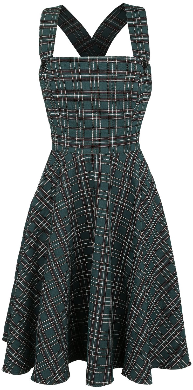 Robe Salopette Peebles | Hell Bunny Robe mi-longue