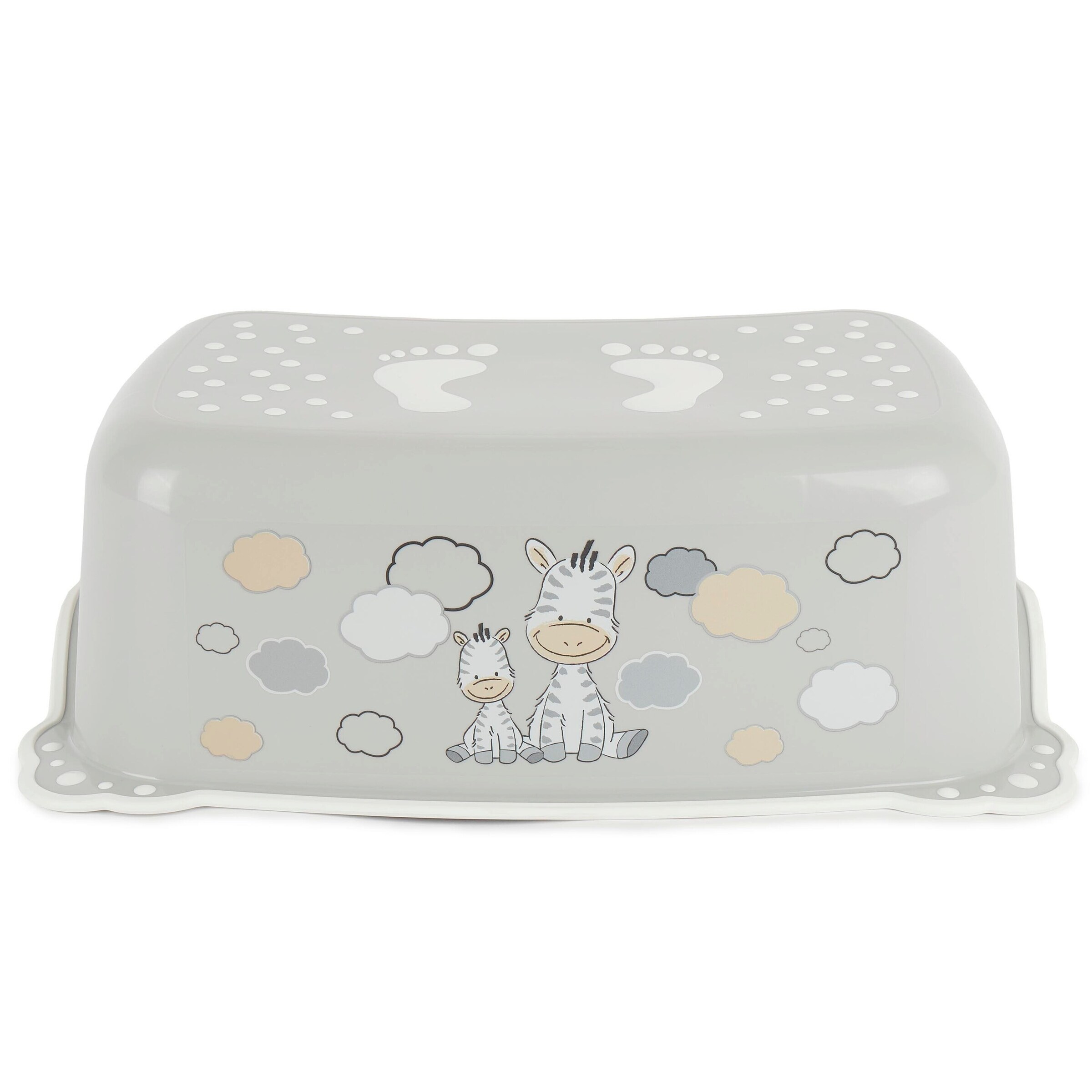 Bieco Tritthocker Anti-Rutsch Zebra - ab 12 Monate Weiß