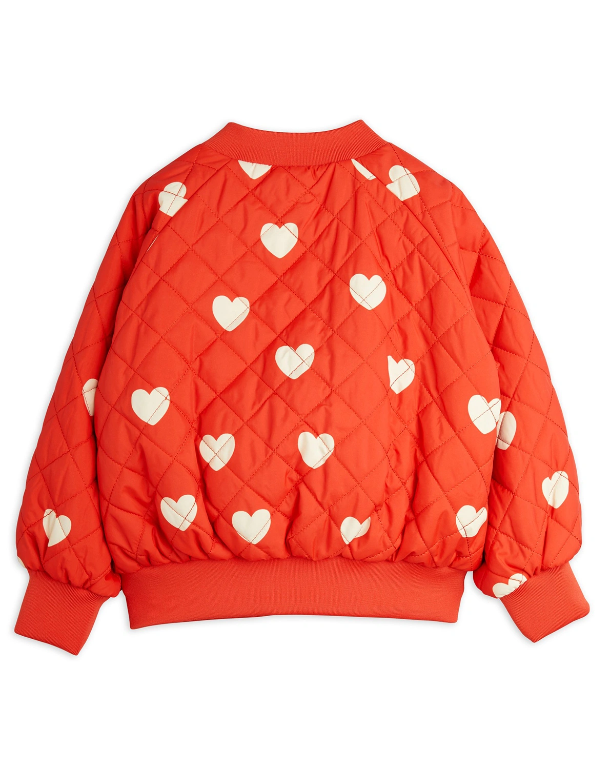 Baseball-Jacke HEARTS AOP in red
