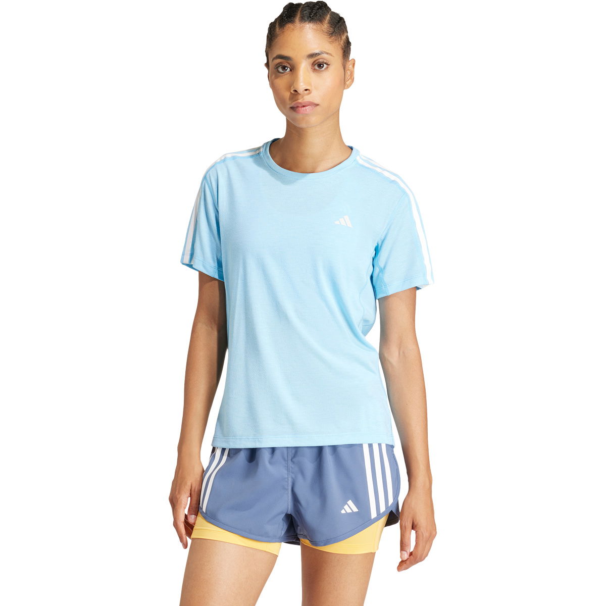 adidas Own The Run 3-Stripes Løbe T-shirt Dame
