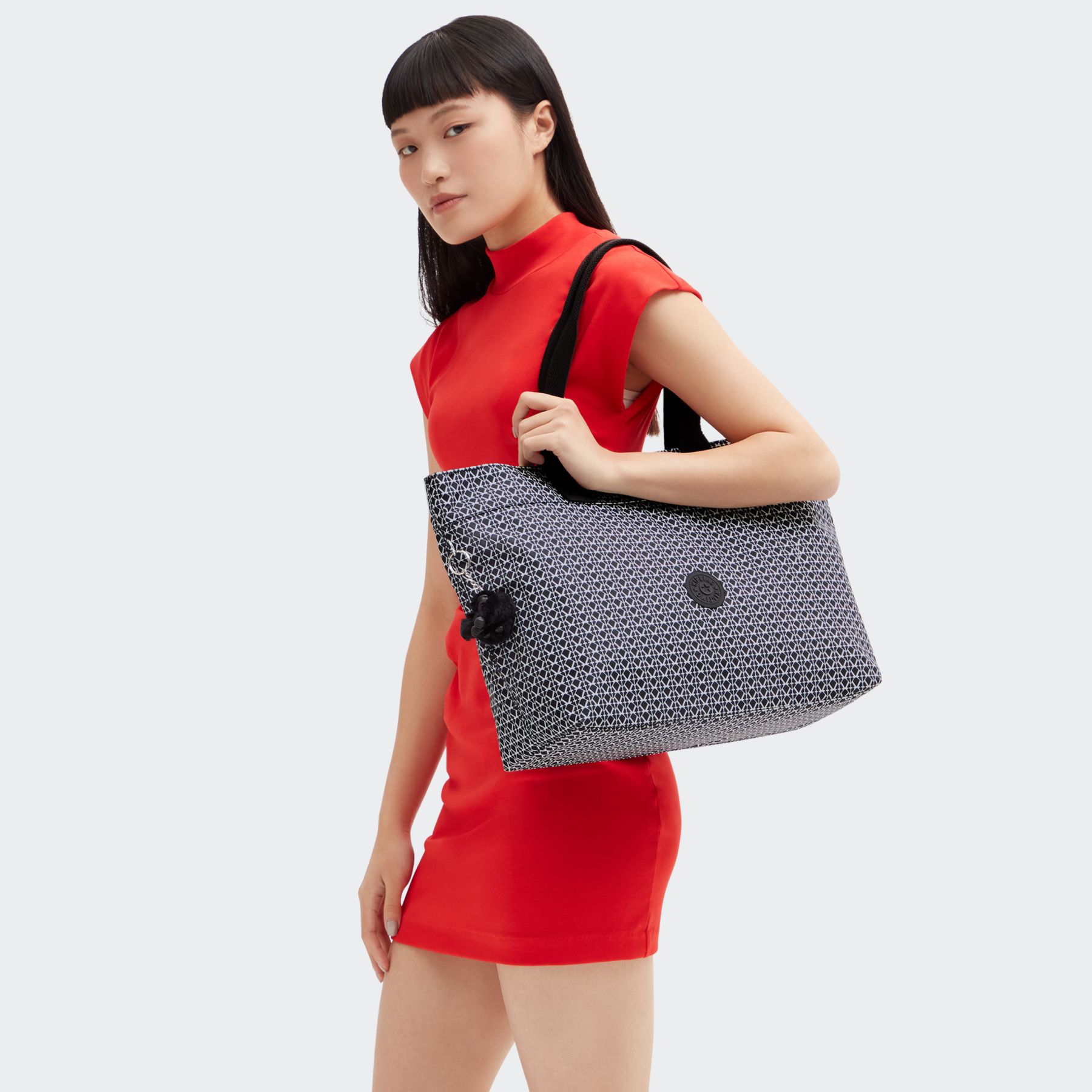 COLISSA Grand fourre-tout avec compartiment pour ordinateur portable - Signature Print