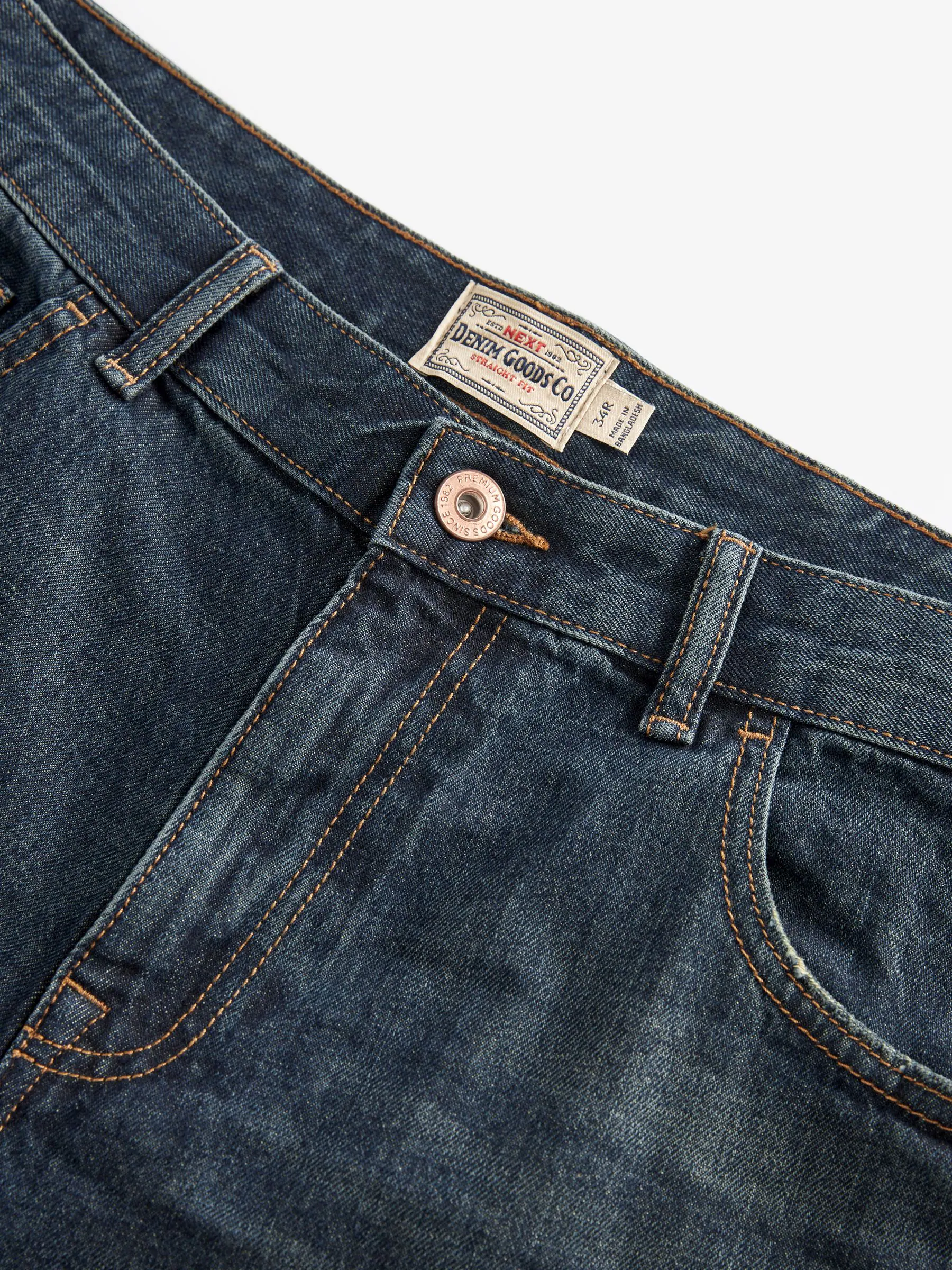 Blauwe tint - 100% katoenen authentic jeans