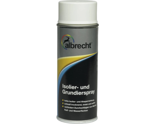Albrecht isolatieverf, isolatieprimer spray, wit, 400 ml