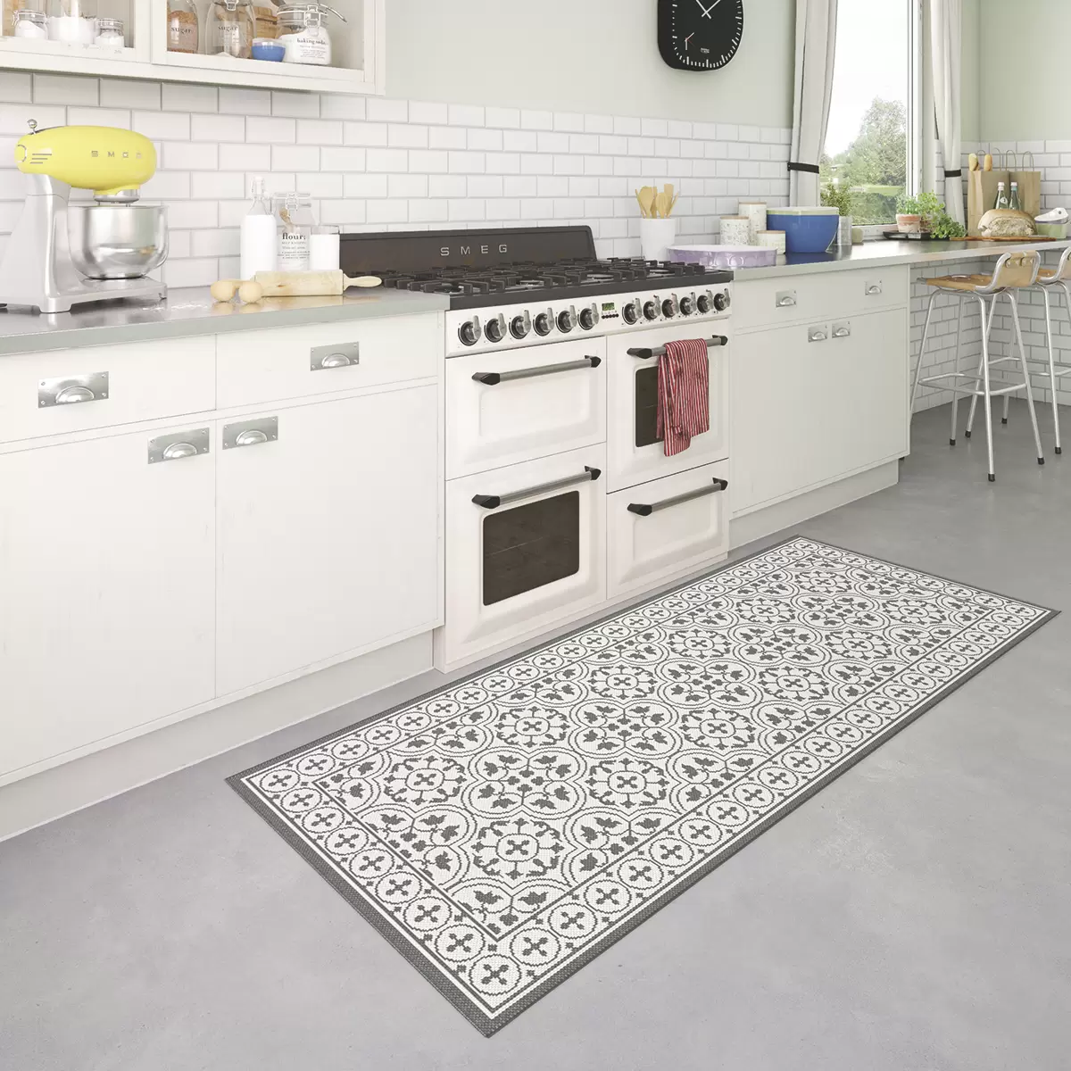 Teppich Patio Flatweave Anthrazit