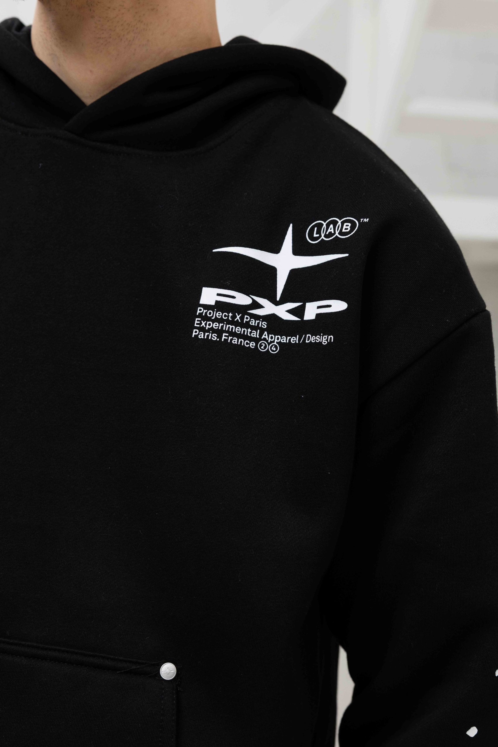 Project X Paris Paint Hoodie Heren Zwart